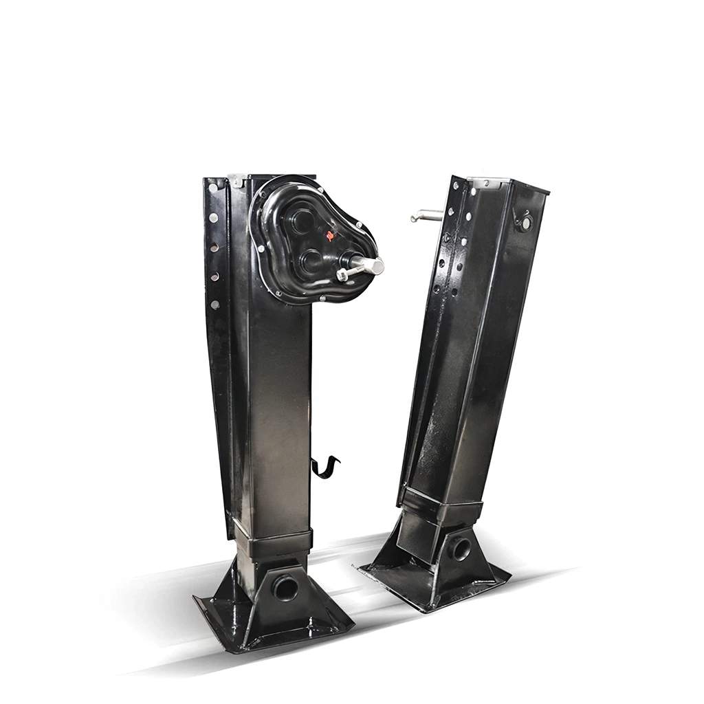 Heavy-duty trailer landing gear support legs