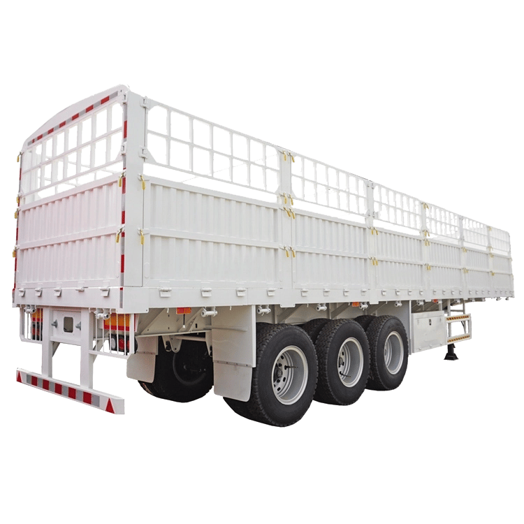 Kales 60-ton fence semi-trailer for sale, designed for livestock and bulk cargo transport.