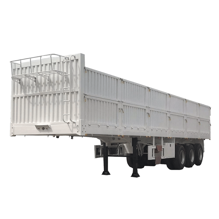 Kales 3-Axle Side Wall Semi Trailer for Sale - Versatile 60-80 Ton Dropside Trailer.