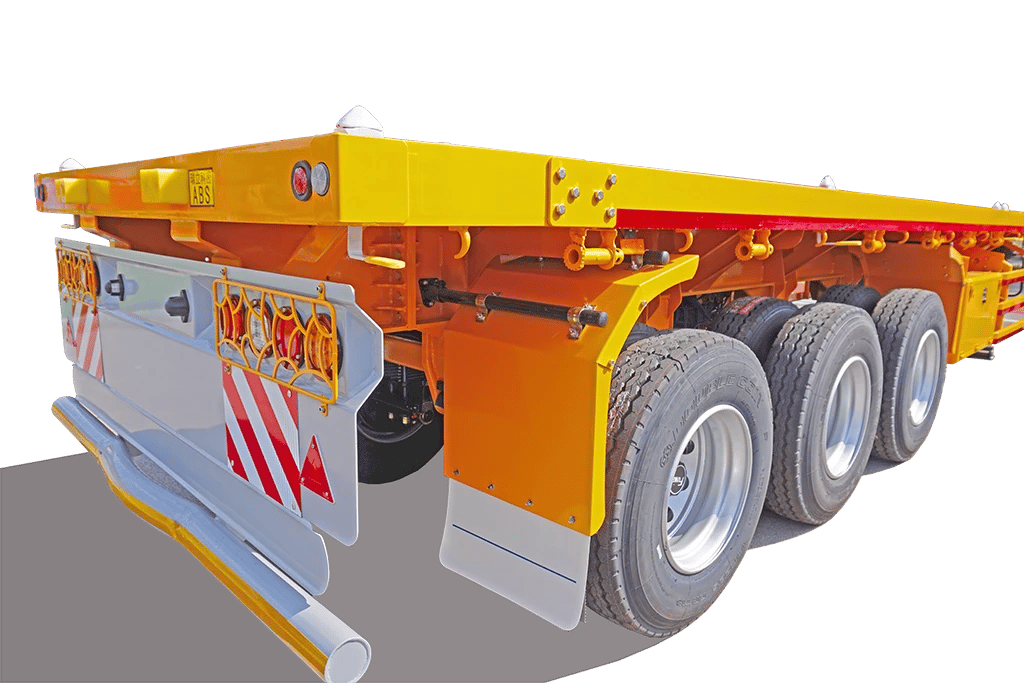 3 Axles Platform Flatbed Container Semi-Trailer for sale