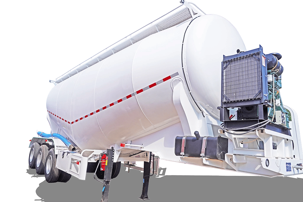 40 Cbm Bulk Cement Tanker Dry Powder Tank Semi Trailer Silo Truck for sale
