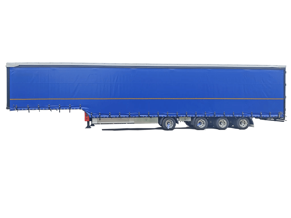 Kales 55ft (16m) Curtain Side Trailer with Air Suspension (132m³ Capacity)
