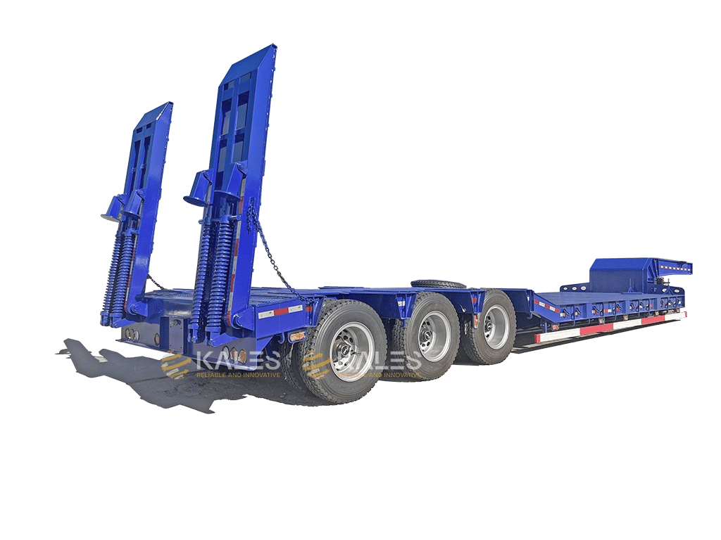 50T-Low-bed-semi-trailer-with-ladder-lowboy-for-excavator-loader-bulldozer-and-other-heavy-machinery low price