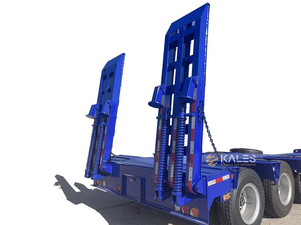 50T-Low-bed-semi-trailer-with-ladder-lowboy-for-excavator-loader-bulldozer-and-other-heavy-machinery low price