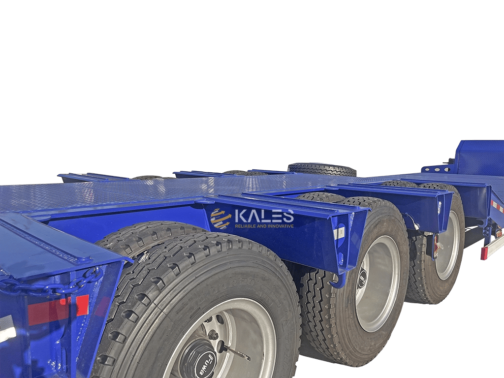 50T-Low-bed-semi-trailer-with-ladder-lowboy-for-excavator-loader-bulldozer-and-other-heavy-machinery low price