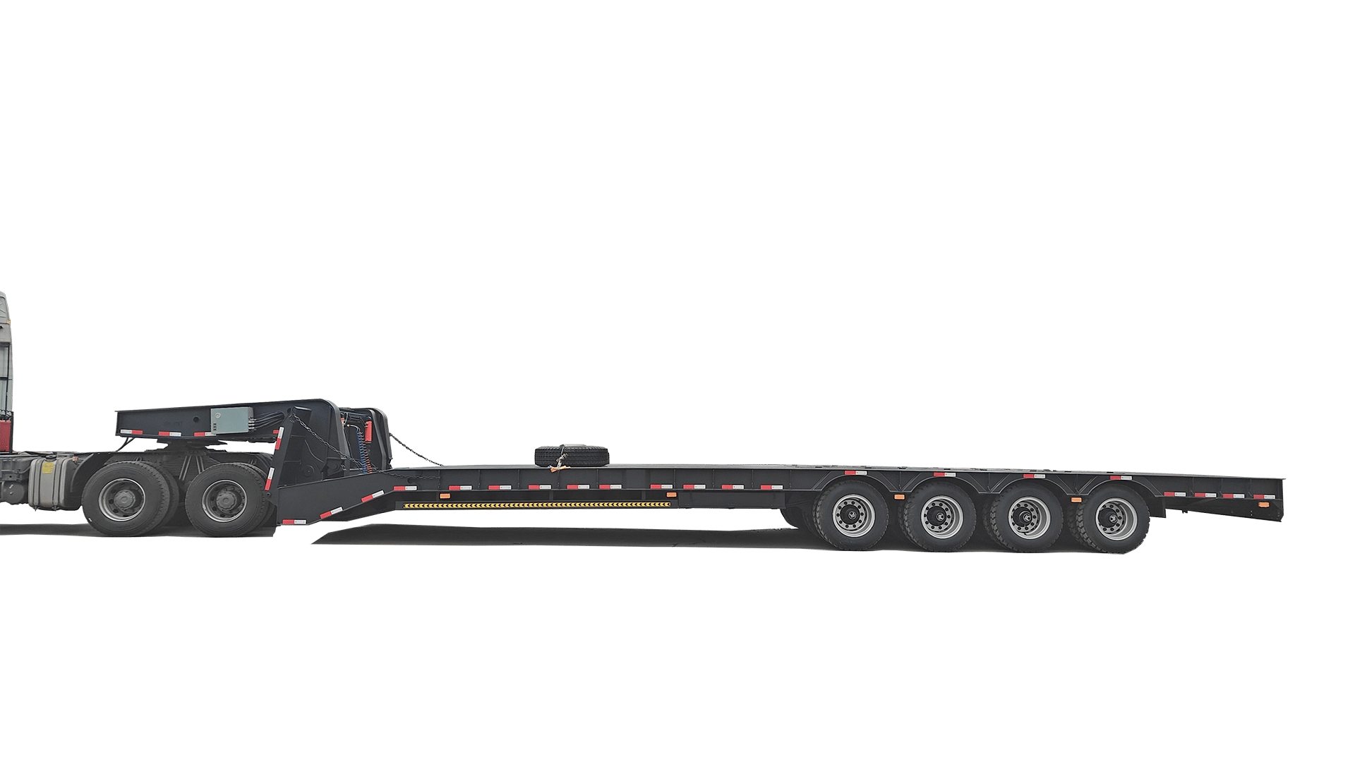 150 Ton Lowbed Trailer – 4.2m Ultra-Wide Flat Deck • 8-Axle Heavy Haul Solution with Detachable Gooseneck