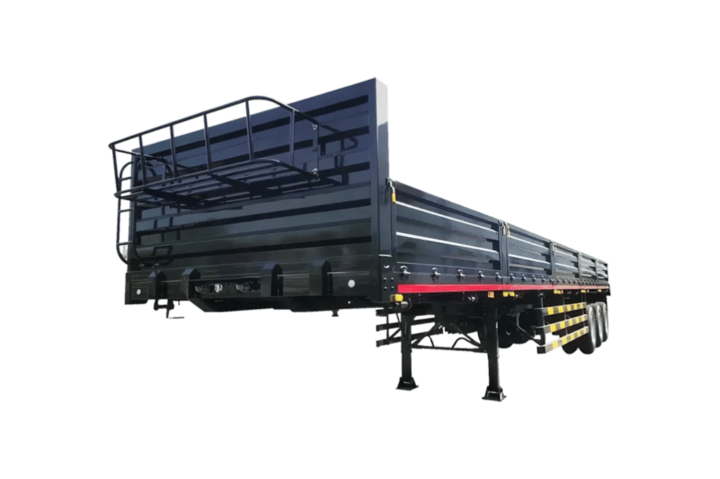 Side Wall Semi Trailer with reinforced removable panels