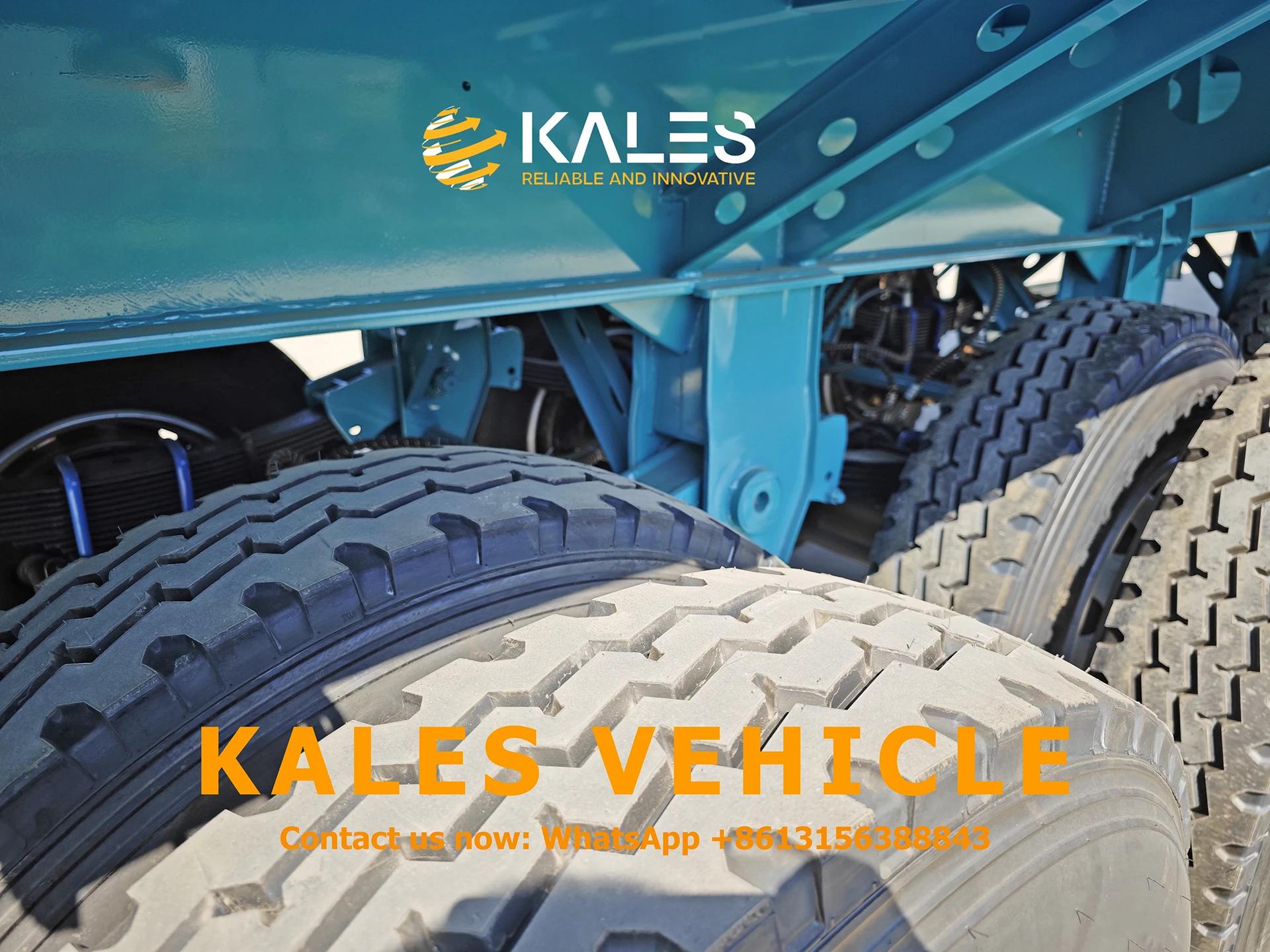 Kale's tri-axle 40ft flatbed trailer suspension reinforced with steel beams