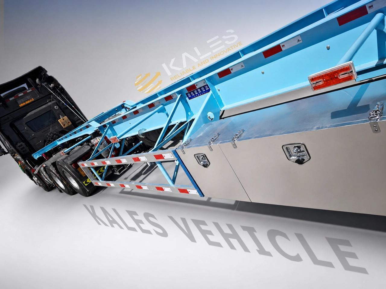 Waterproof aluminum toolbox storage box on cold-chain trailer