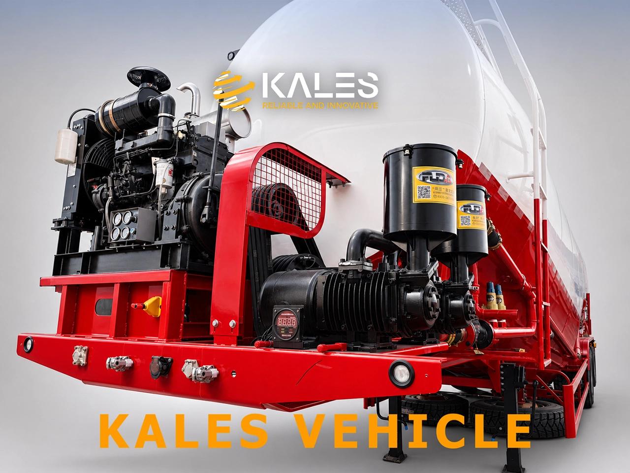 Kales cement silo trailer gooseneck reinforcement and pneumatic operation panel