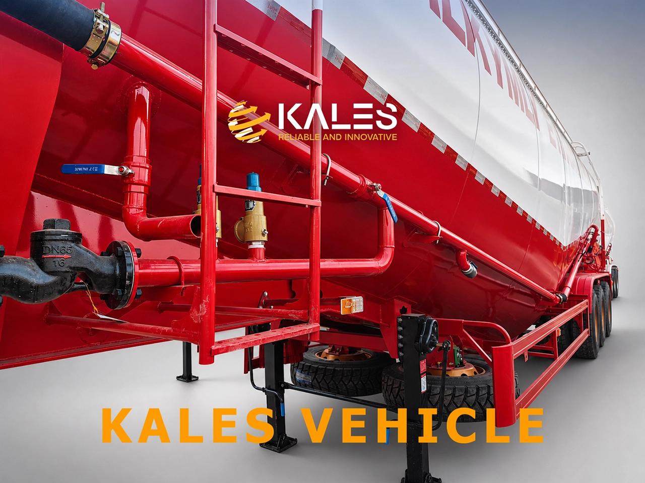 Kales dry bulk trailer reinforced landing gear and dual spare tyre carriers