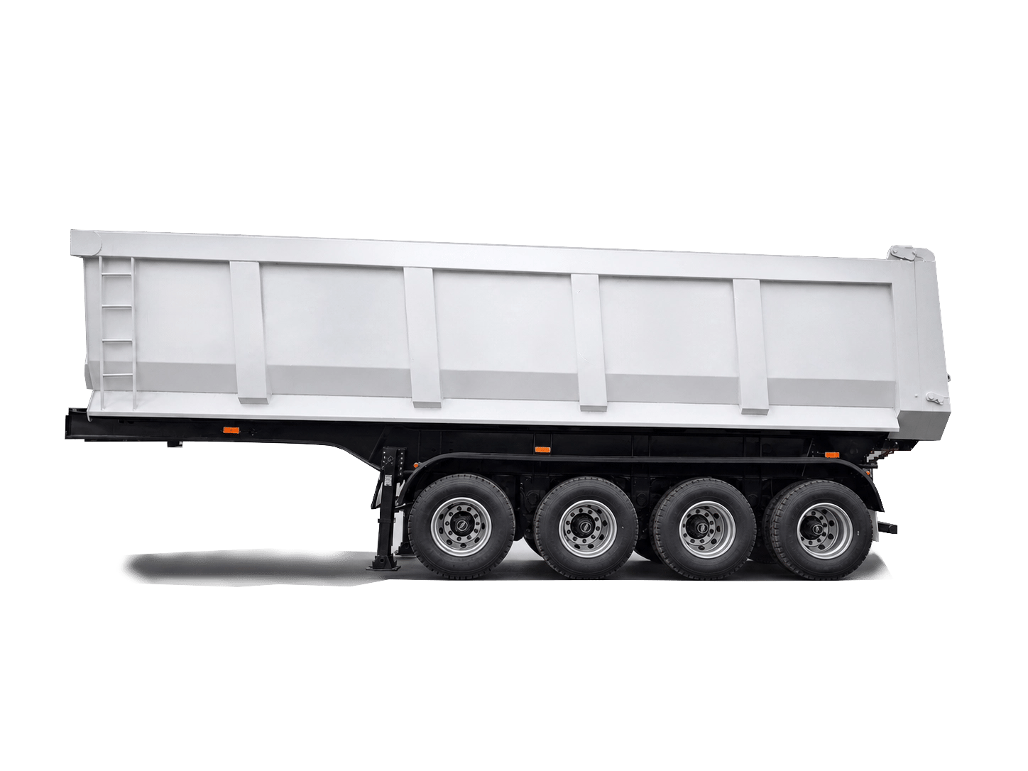 Kales 4 axle 80 ton U-shape tipper trailer for African mining and quarry haulage