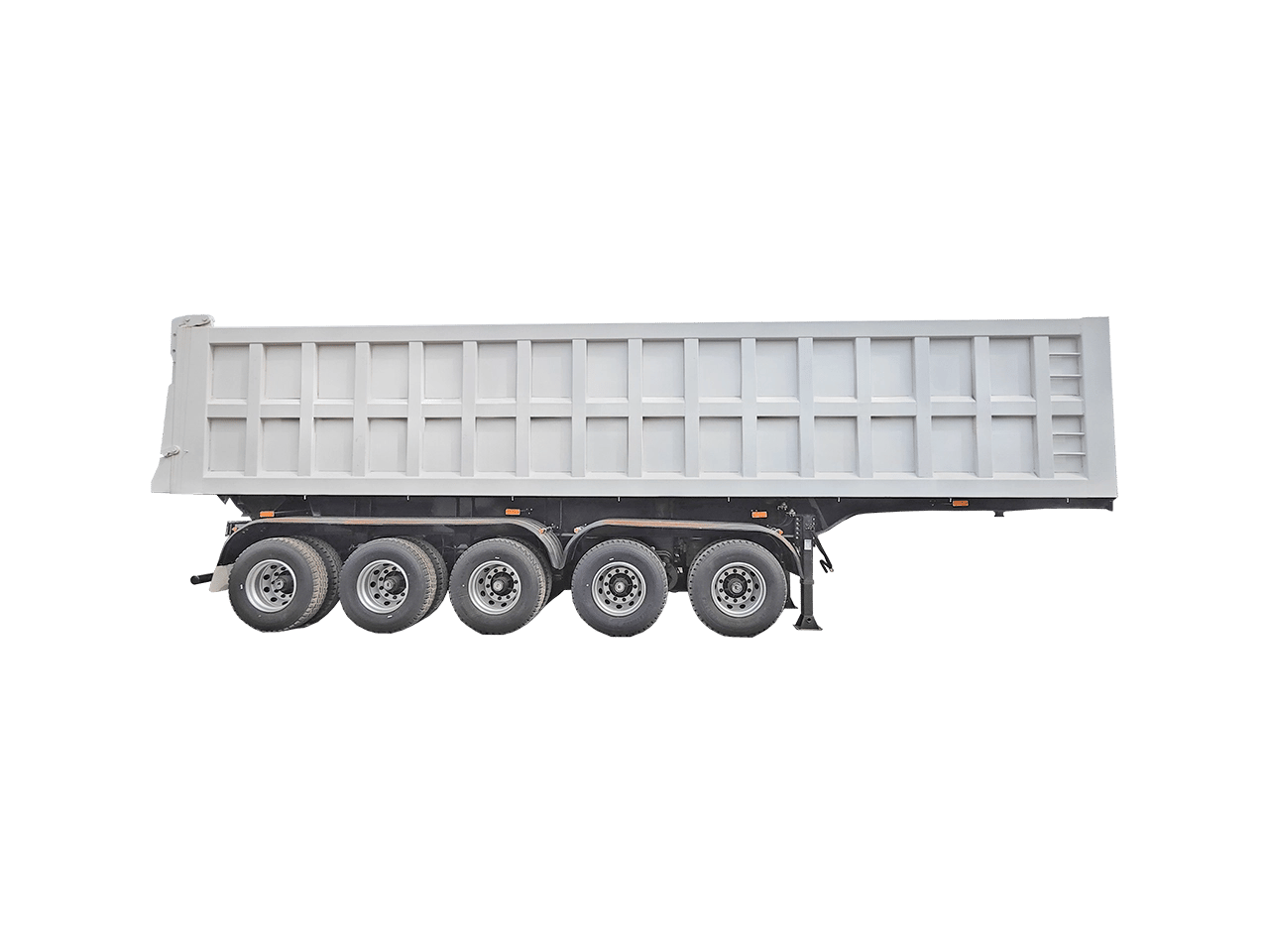 Kales 5 axle 100 ton U-shape tipper semi trailer for African mining haulage