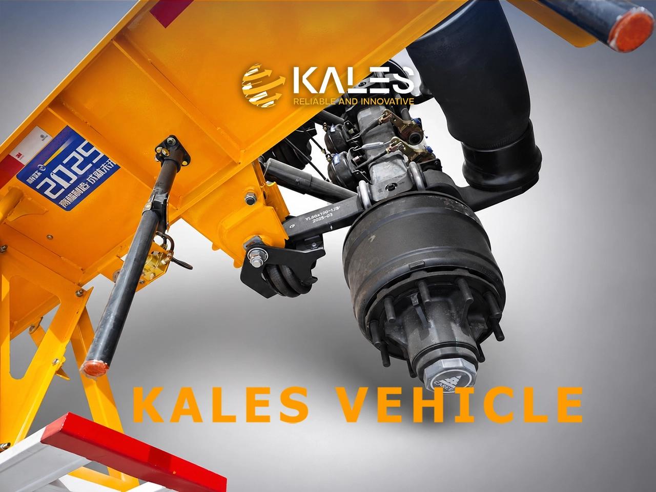 Air suspension bags and wheel-end brake hardware beneath skeletal trailer frame