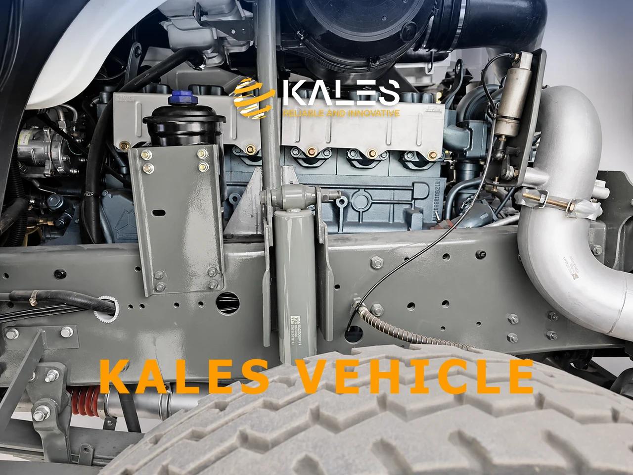 Kales refurbished WD615 engine bay with fresh paint, clean wiring, and new filters on HOWO 371.