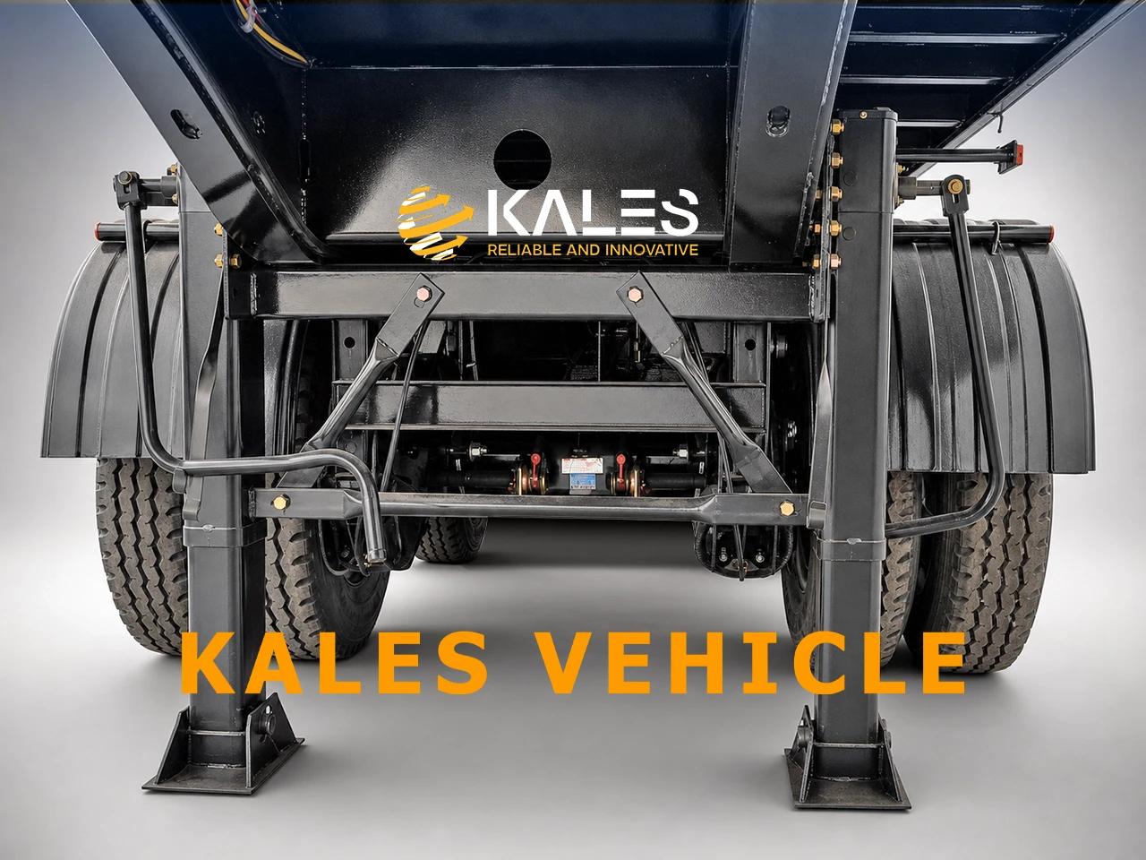 JOST 28 tonne landing gear with reinforced mounting on a Kales trailer