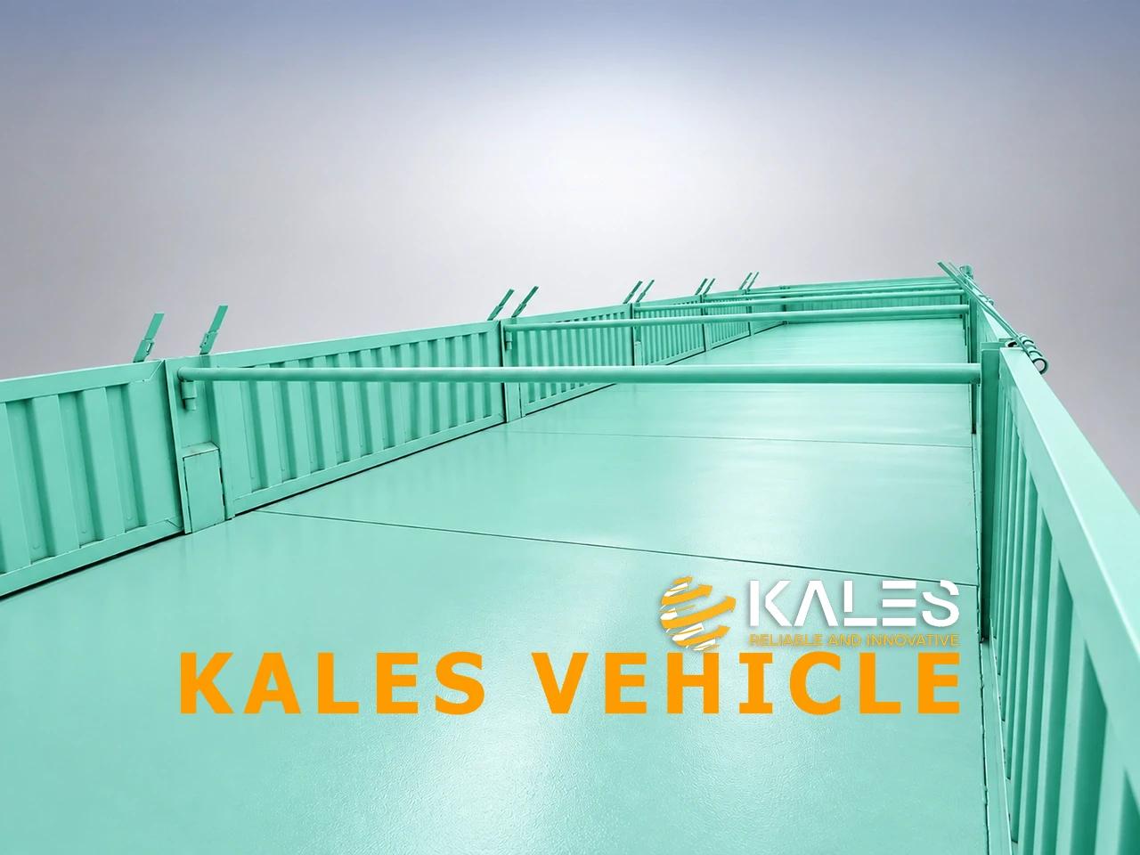 Internal view of Kales side tipper cargo bed featuring 3.0mm T700 high-tensile steel floor plate