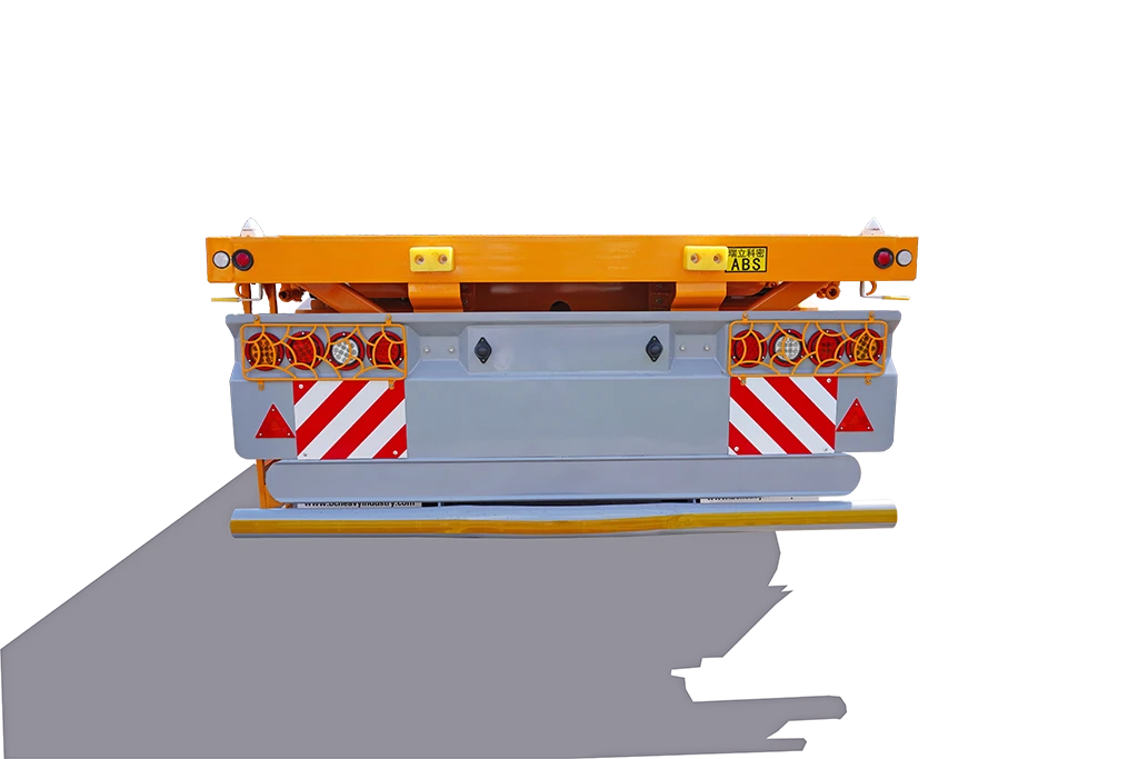 3 Axles Platform Flatbed Container Semi Trailer 02