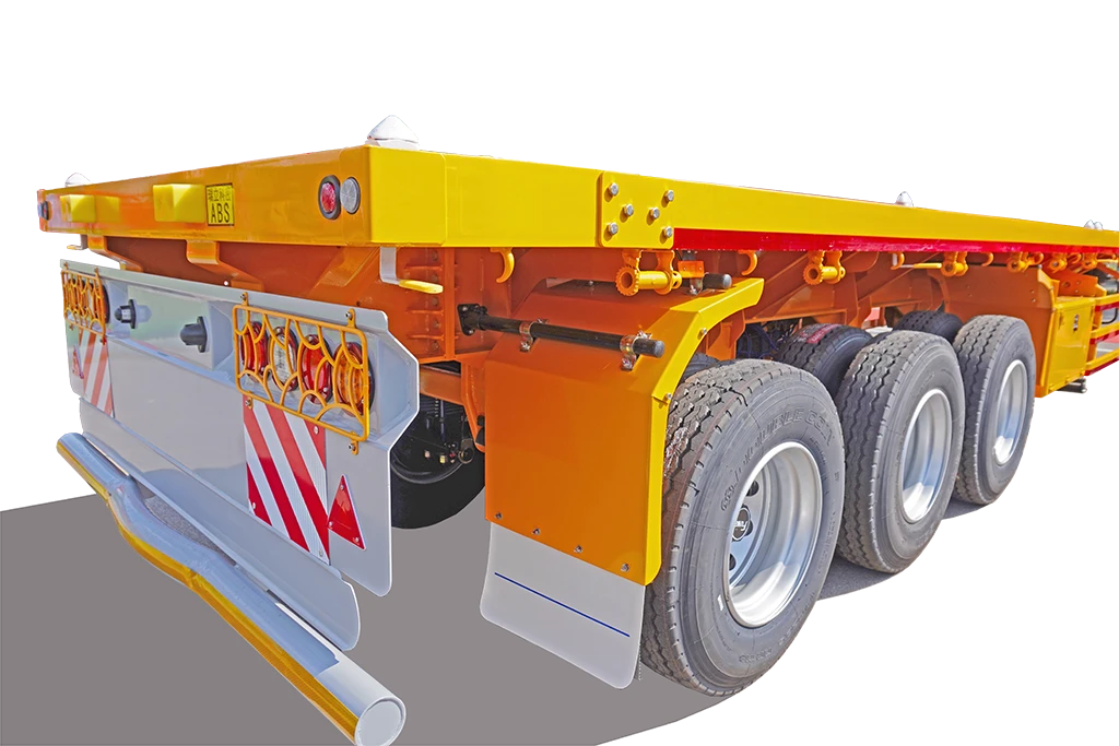 3 Axles Platform Flatbed Container Semi Trailer 03