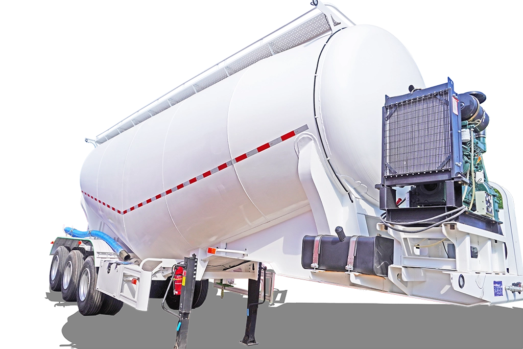 40 Cbm Bulk Cement Tanker Dry Powder Tank Semi Trailer Silo Truck for sale