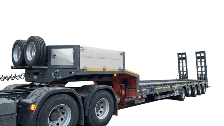5 Axles 60 Tons Lowbed Lowboy Drop Deck semi-Trailer-01