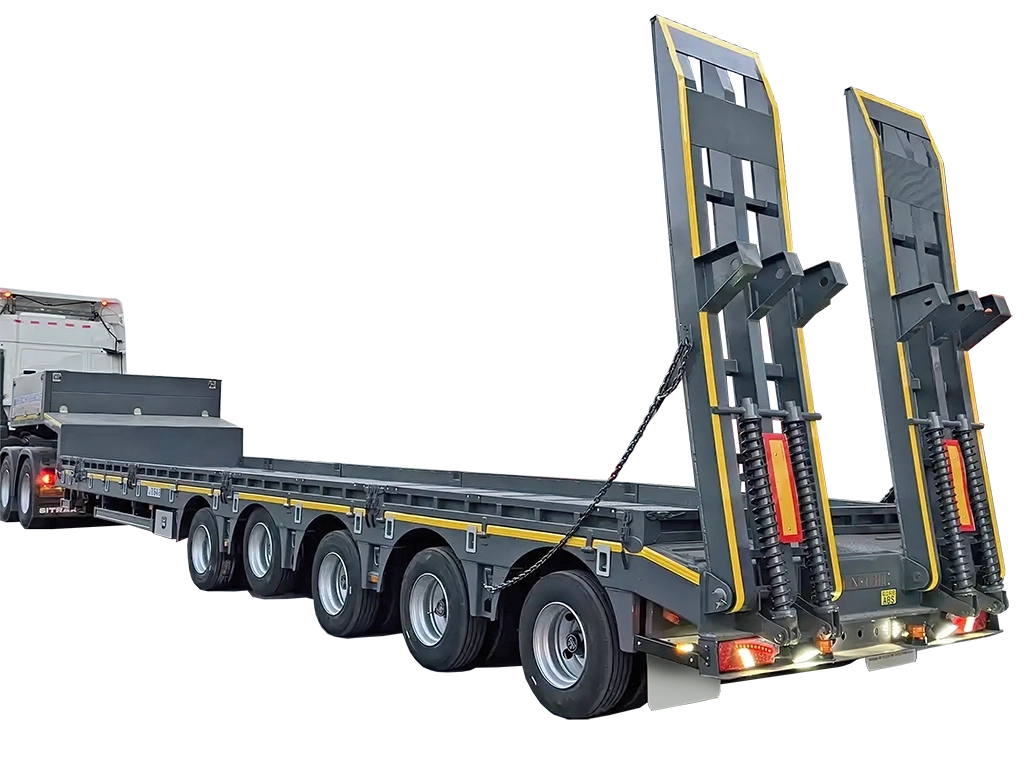 5 Axles 60 Tons Lowbed semi Trailer 05