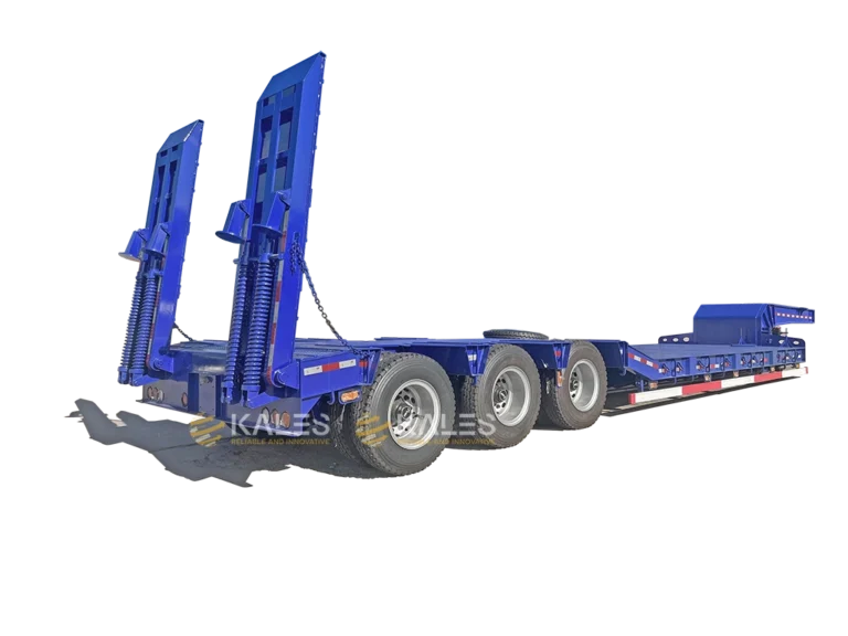 50T-Low-bed-semi-trailer-with-ladder-lowboy-for-excavator-loader-bulldozer-and-other-heavy-machinery low price