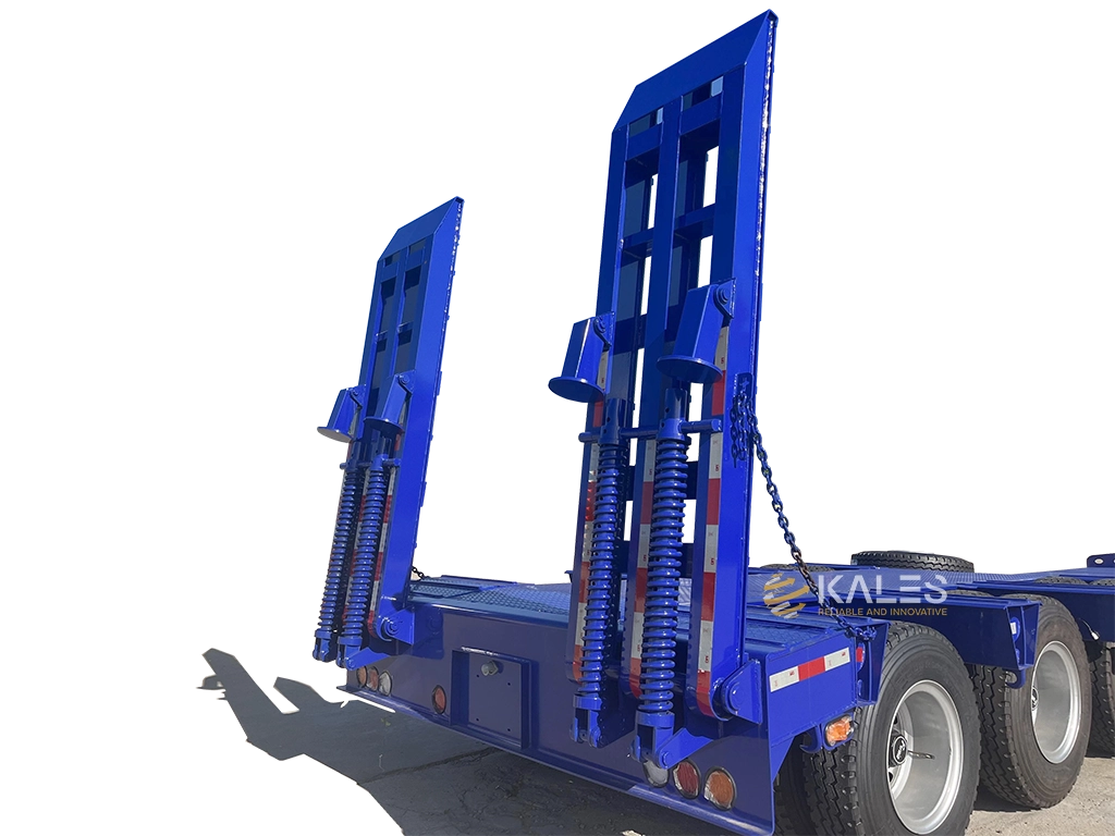 50T-Low-bed-semi-trailer-with-ladder-lowboy-for-excavator-loader-bulldozer-and-other-heavy-machinery low price