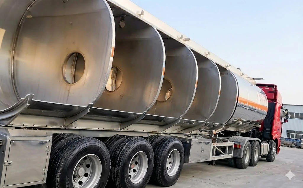 Diagramme transversal des cloisons et brise-lames de la citerne Kales