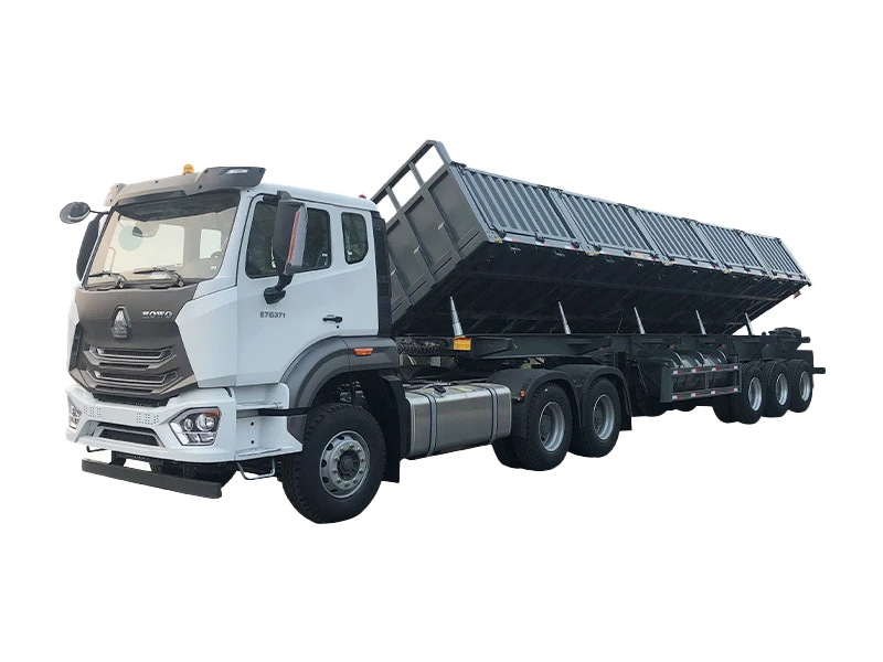 Kales Tipper Trailer Operator Manual: Hydraulics, Safety & Maintenance Guide 2 Kales side tipper trailer unloading construction material on site