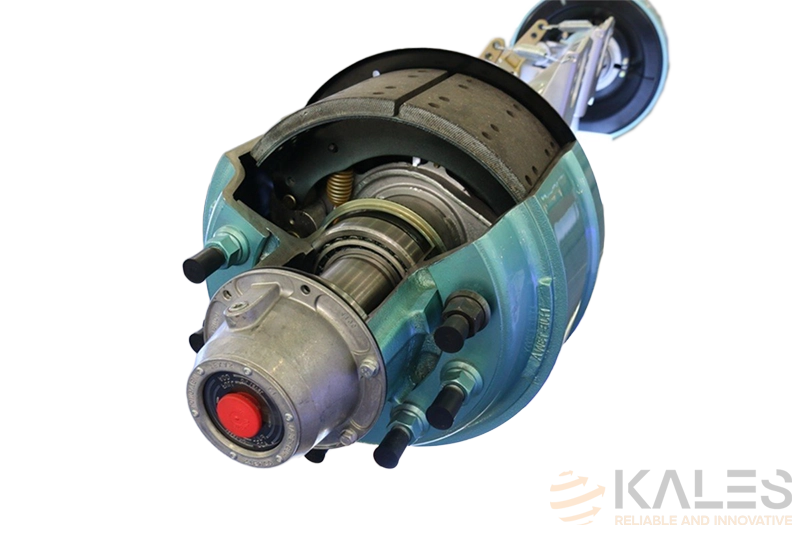 Kales American-type 13-ton drum brake semi-trailer axle for heavy-duty transport