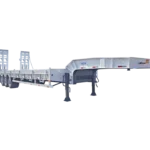 Kales 80 ton 3-axle flat deck lowbed trailer front 45-degree view