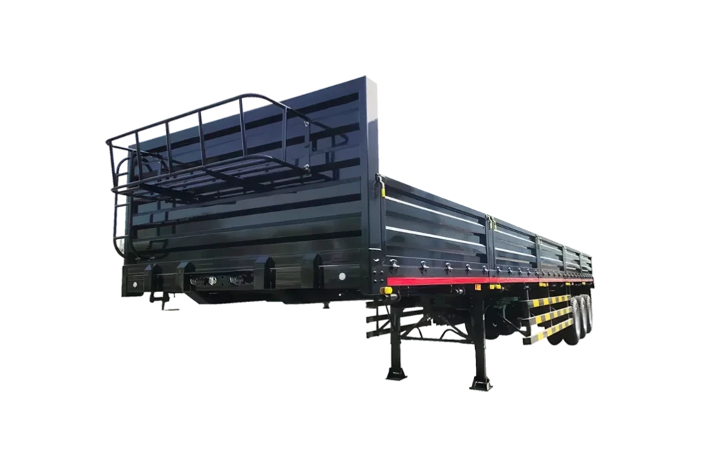 Side Wall Semi Trailer with reinforced removable panels