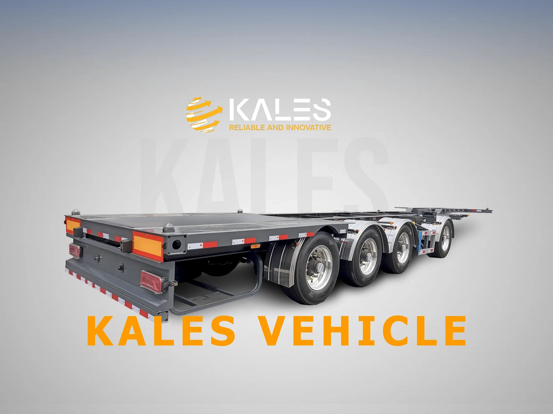 Chasis Portacontenedores de 40 Pies (4 Ejes) - Diseño Ultraligero 2 Chasis portacontenedores Kales de 4 ejes construido con estándares europeos y acero de alta resistencia T700.