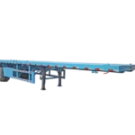 45-degree full view of Kale's 40ft tri-axle flatbed trailer structure