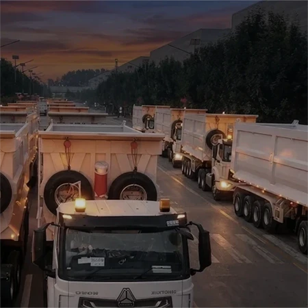 Kales 80-ton dump semi trailer export to Nigeria.