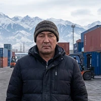 Ruslan Nurmatov, a logistics business owner in Kyrgyzstan, sharing his experience with Kales 3-axle curtain side semi trailers.