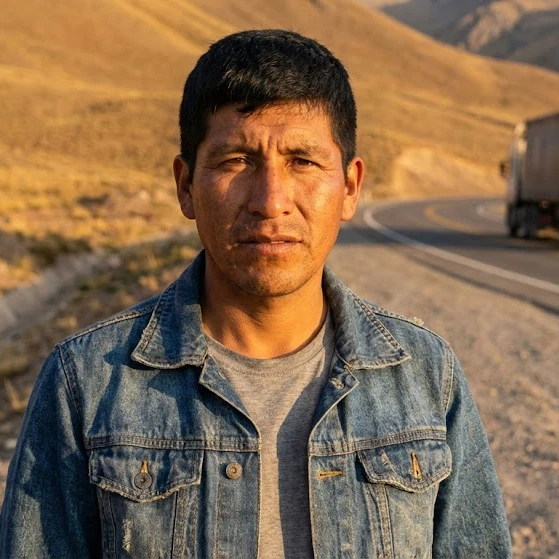 Carlos Castillo, a supply chain manager in Peru, giving a positive review of the Kales 3-axle refrigerated semi trailer.