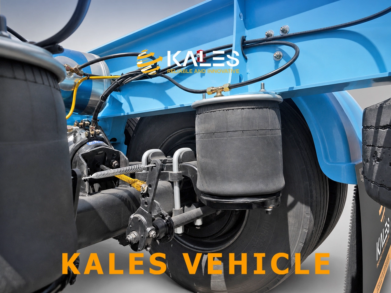 Air suspension system and aluminum air tanks on reefer trailer
