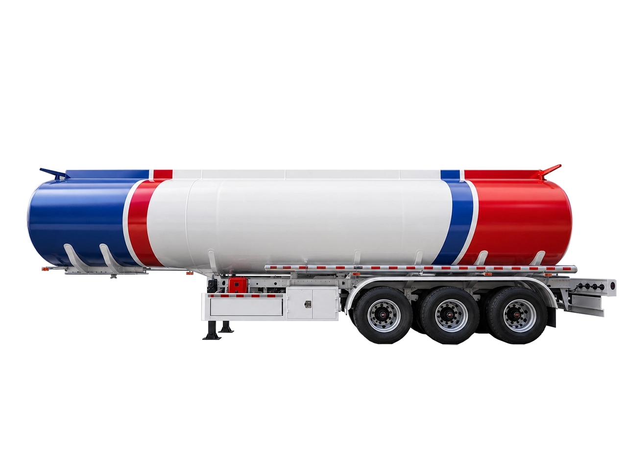 KALES 45,000L three-compartment fuel tanker semi-trailer for African petroleum transport