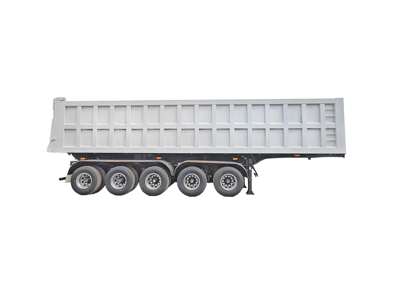 Kales 5 axle 100 ton U-shape tipper semi trailer for African mining haulage
